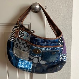 Coach Denim Patchwork